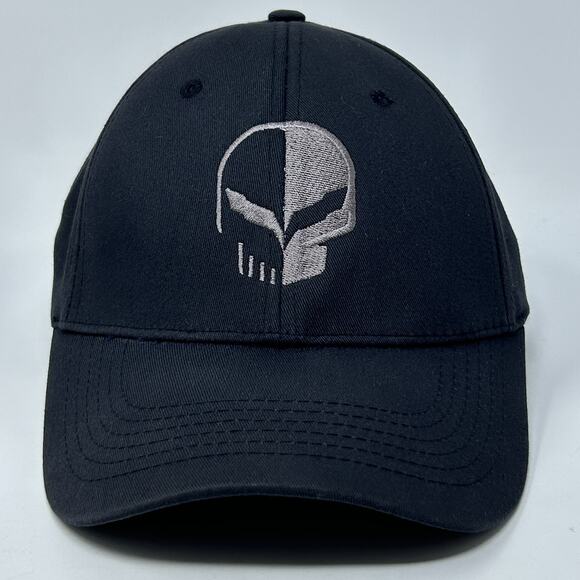 Corvette Racing Jake Hat Baseball Cap Chevrolet Skull Black Flex Fitted L Large - Picture 1 of 10